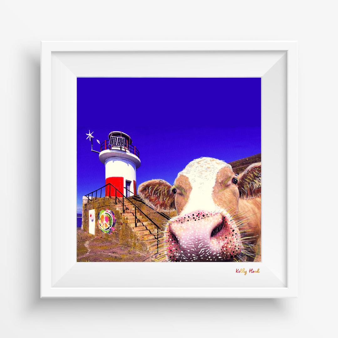 Moo Selfie @ Wicklow Head Lighthouse – Co. Wicklow